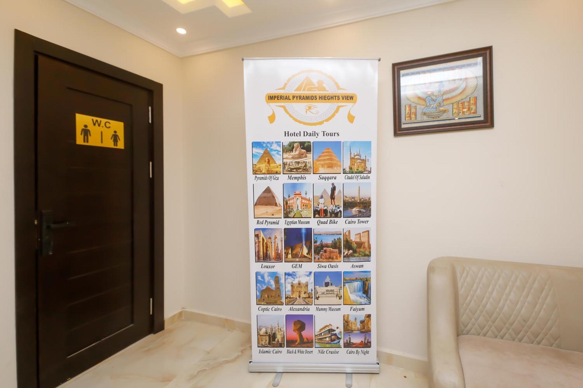 Imperial Pyramids Heights View Bed & Breakfast Nazlet el-Sisi Bagian luar foto