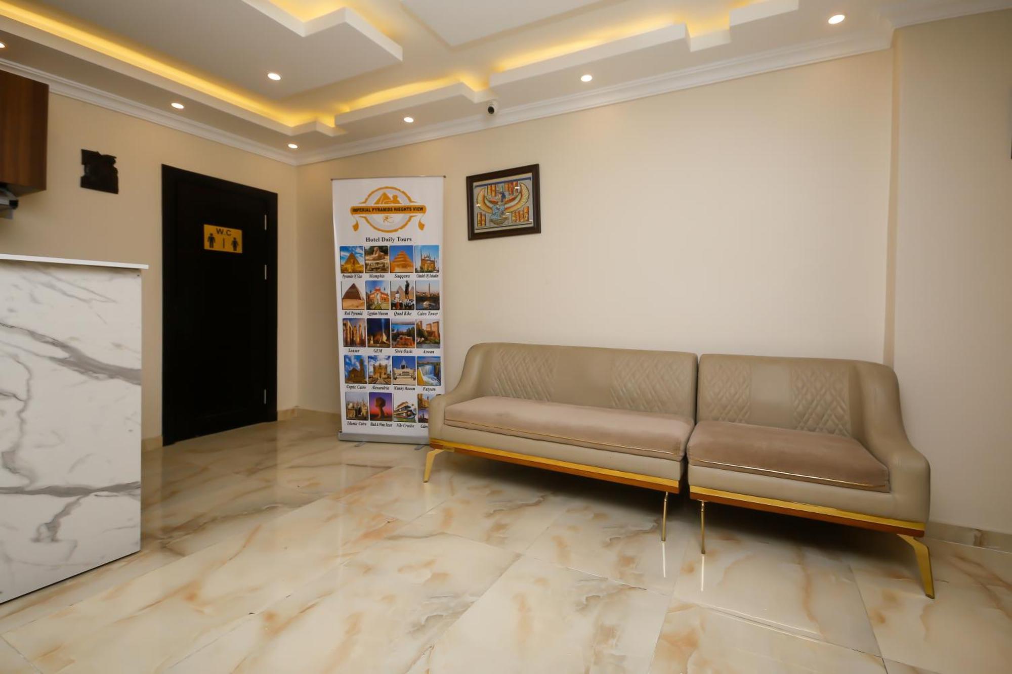 Imperial Pyramids Heights View Bed & Breakfast Nazlet el-Sisi Bagian luar foto